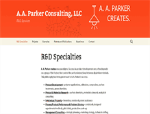 Tablet Screenshot of aaparkerconsulting.com